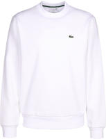 Lacoste Sweatshirt aus Fleece mit Rundhalsausschnitt - Wei&szlig; Size L