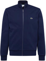 Lacoste Sweatshirt aus Fleece mit hohem Kragen und Rei&szlig;verschluss - Navy Blau Size S