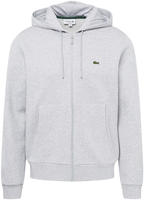 Lacoste Hoodie aus Fleece mit Rei&szlig;verschluss - Heidekraut Grau Size L
