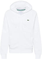 Lacoste Hoodie aus Fleece mit Rei&szlig;verschluss - Wei&szlig; Size M