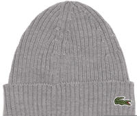 Lacoste Rippstrick-M&uuml;tze aus geb&uuml;rsteter Wolle - Size One Size