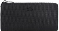 Lacoste Brieftasche Chantaco aus Piqu&eacute;-Leder - BLACK Size One Size