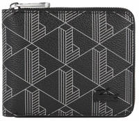 Lacoste Brieftasche mit Rei&szlig;verschluss und Monogramm - MONOGRAM NOIR GRIS Size One