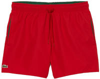 Lacoste Schnell trocknende Badehose - Rot / Gr&uuml;n Size L