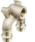 Viega Sanpress 2228.7 Doppelwandscheibe 22 x 1/2 IG x 22 ,Siliziumbronze 687908