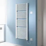 Kermi Bad-Heizk&ouml;rper Basic R-E 1448 x 524 mm, wei&szlig;, gebogen, Elektro-Set FKS...