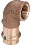 Viega Sanpress 2214.2 &Uuml;bergangswinkel 90 Grad 28 x 1 IG ,Siliziumbronze 283728