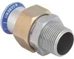 Geberit &Uuml;bergangsverschraubung mit Au&szlig;engewinde Mapress 42 mm x R 1 1/2, mit