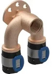 Geberit Doppelanschlusswinkel FlowFit &Oslash; 16 mm x Rp 1/2 x 16 mm, 52 mm, 90Grad