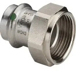 Viega Sanpress Inox 2363 Anschlussverschraubung 15 x 3/4 G- Gewinde ,Edelstahl 437589
