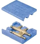 Geberit Kreuzungs-T-St&uuml;ck Mepla 20 x 16 x 20 mm, mit D&auml;mmbox 612315005