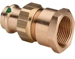 Viega Sanpress 2262 Anschlussverschraubung 18 x 3/4 IG, flachdichtend ,Siliziumbronze