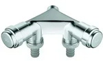 GROHE WAS-Doppelventil 1/2"", einfach, chrom