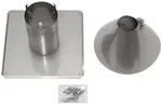 Vaillant Schachtabdeckung DN 80, f&uuml;r Abgasleitung, Edelstahl
