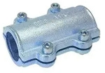 Gebo Dichtschelle aus Temperguss DS Serie 252 1/2"", f&uuml;r Stahlrohr 2-teilig, f.