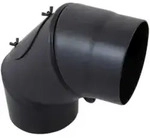 Bertrams Segmentbogen ST-Pu d 160, 3-tlg, frei verst 0-90Gr, pb, sw