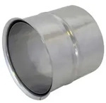 Bertrams Wandfutter VLE-Plus &Oslash; 150 x 0,6 mm, doppelt, Edelstahl 1.4301