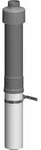 ATEC Dachdurchf&uuml;hrung DN 80/125, schwarz 650 mm, konzentrisch