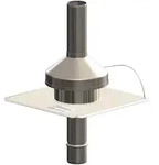 ATEC M&uuml;ndungs-Set PolyTop DN 60, 330 x 330 mm, Edelstahl