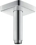 hansgrohe Deckenanschluss E 100 mm, DN 15, G 1/2, eckige Rosette, chrom