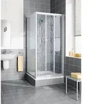 Kermi Nova 2000 Gleitt&uuml;r 3-teilig STD 1000 x 1850 mm Kunstglas Kerolan Fontana