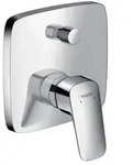 Hansgrohe Logis Einhebel-Wannenmischer mit Sicherungskombination, chrom