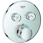 GROHE Fertigmontageset Grohtherm Smartcontrol UP-Thermostat, 2 Absperrventile, rund,
