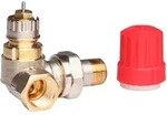Danfoss Ventilgeh&auml;use RA-N 15, R 1/2, Winkeleckform links, matt vernickelt
