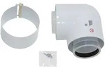 Vaillant Bogen 87&deg;, &Oslash; 80/125 mm, konzentrisch, f&uuml;r Innenbereich, PP