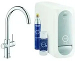 GROHE Sp&uuml;ltisch-Einhebelmischer Blue Home C-Auslauf, Starter Kit, chrom