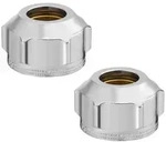 Oventrop Klemmringverschraubung Ofix CEP 15mm, 2-fach, f&uuml;r G 3/4 AG, &Uuml;M vernickelt