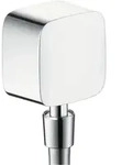 Hansgrohe Schlauchanschluss Fixfit mit Kugelgelenk und R&uuml;ckflussverhinderer, chrom
