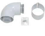 Vaillant Bogen 87&deg;, &Oslash; 60/100 mm, konzentrisch, f&uuml;r Innenbereich, PP