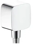 Hansgrohe Schlauchanschluss FixFit E mit R&uuml;ckflussverhinderer, chrom