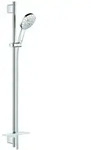 GROHE Brausegarnitur Rainshower SmartActive 130 Brausestange 90cm, 3...