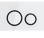 Geberit Bet&auml;tigungsplatte Sigma21 Metallfarbe schwarzchrom: schwarzchrom, wei&szlig;