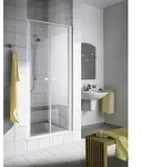 Kermi Ibiza 2000 Pendelt&uuml;r PTD 900 x 1750 mm ESG klar mit Beschichtung Wei&szlig;