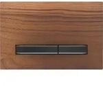 Geberit Bet&auml;tigungsplatte Sigma50 Nussbaum amerikanisch/schwarzchrom 115.671.JX.2