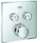GROHE Fertigmontageset Grohtherm Smartcontrol UP-Thermostat, 2 Absperrventile, eckig,
