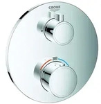 GROHE Fertigmontageset Grohtherm UP-Brause-Thermostat, mit 1 Absperrventil, rund,
