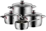 WMF Quality One Topfset 4-teilig aus rostfreiem Cromargan Edelstahl &ndash;