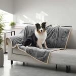 Wasserdichte Hundedecke, Haustier-Decke, maschinenwaschbar, Grau / 152 x 127 cm (L x
