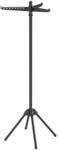 Klappbarer W&auml;schest&auml;nder mit drehbaren Fl&uuml;geln, Schwarz / 65T x 65B x 150H cm