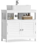 Waschbeckenschrank mit Lamellent&uuml;ren
