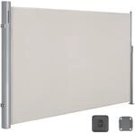 Seitenmarkise f&uuml;r Balkon und Terrasse, Beige / 200 X 350 cm / Aluminium