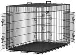 Hundek&auml;fig mit 2 T&uuml;ren, Schwarz / XXL (122 X 74,5 X 80,5 cm) / Keine Abnehmbare