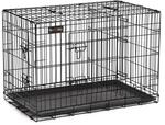 Feandrea Hundek&auml;fig mit 2 T&uuml;ren, Schwarz / L (92.5 X 57.5 X 64 cm) / Mit Abnehmbare