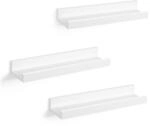Schwebende Regalb&ouml;den 3er Set, Wei&szlig; / 10 x 38 x 5 cm