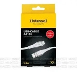 Ladekabel, USB-A/USB-C, 1.5m, weiss