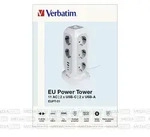 Steckdosen Tower, EUPT-01, Kabel 2m, weiss